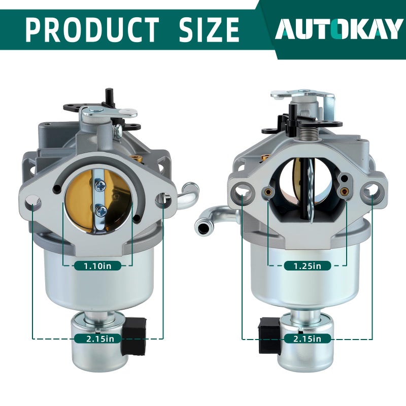 AUTOKAY 594605 792768 Carburetor Carb Fits for Nikki 21B807 21B877 31M977 31N607 31N677 31P607 31P677 31Q677 31P977 14 15 16 17 18HP Intek Engines for Craftsman It3000 Intek with 20 hp Engine - Image 2